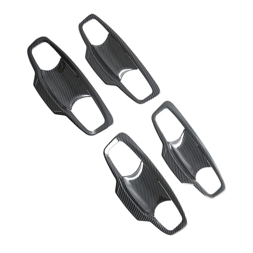 Carbon ABS Door Handle Bowl Cover Trim Suitable For Mitsubishi MV Triton 2023-25