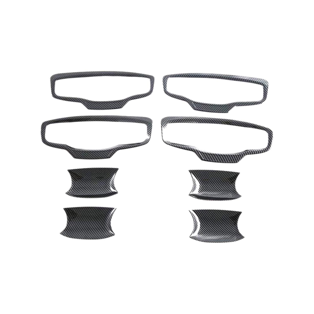 Carbon ABS Door Handle Bowl Cover Trim Suitable For Mitsubishi MV Triton 2023-25