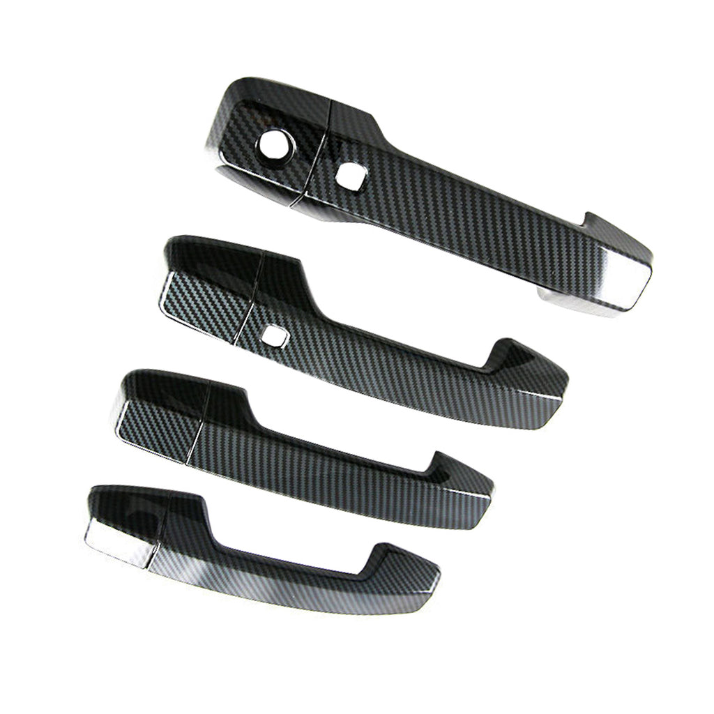 Side Door Handle Covers Suitable For Mitsubishi Triton L200 23-25 Carbon Fibre