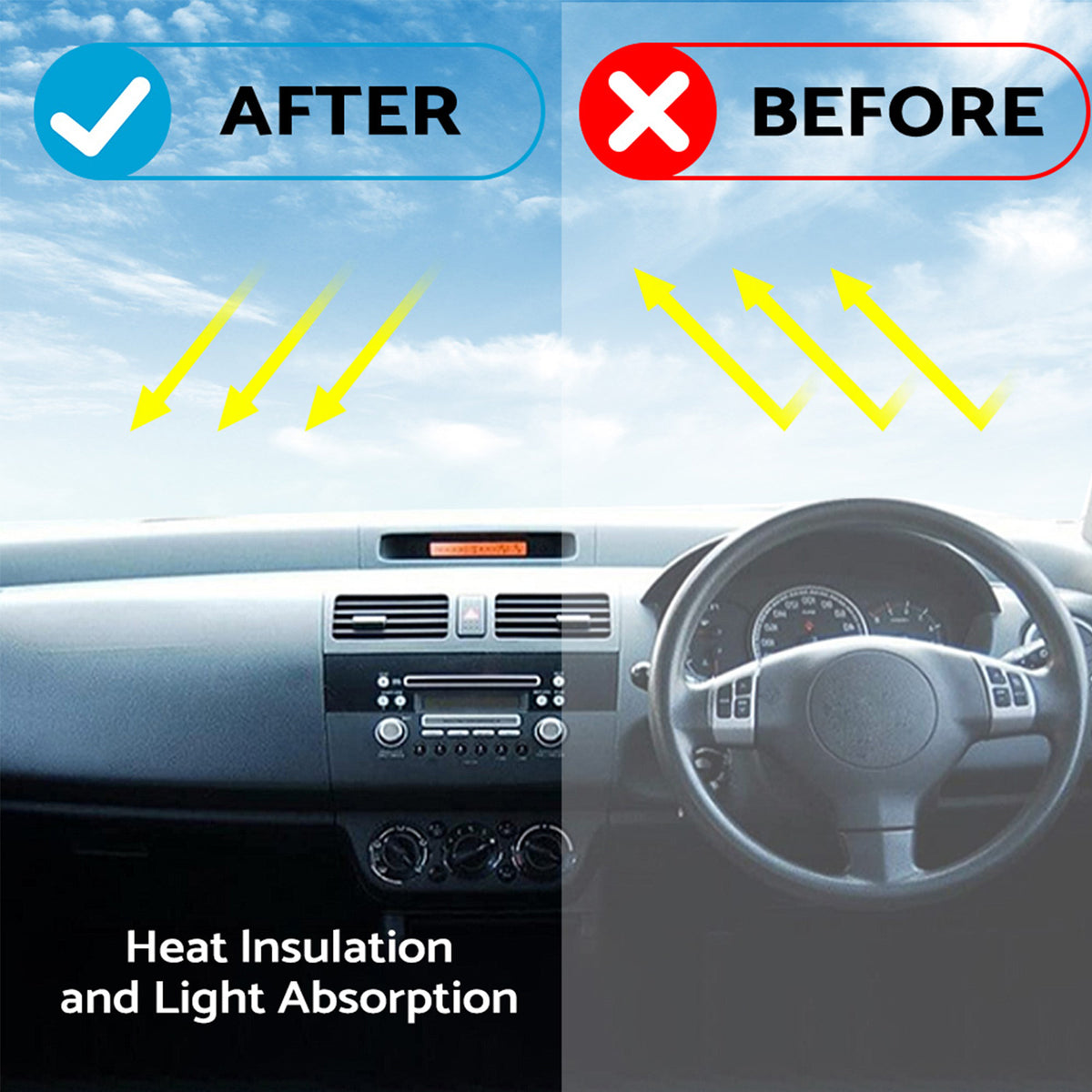 Black Dash Mat Suitable for BYD SHARK 6 with HUD 10/2024-2026