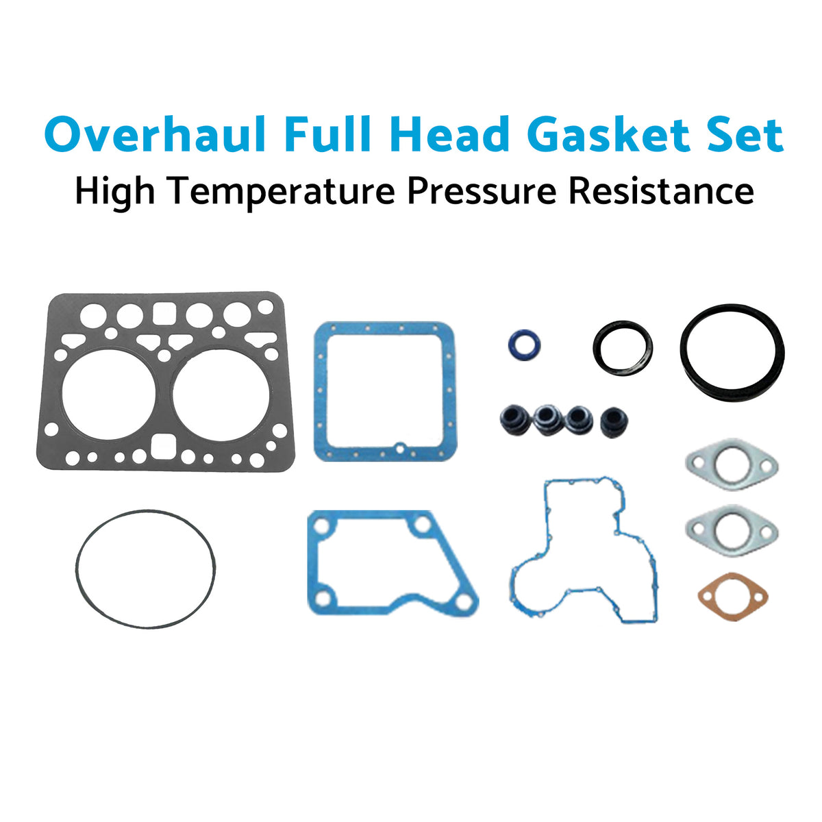 Overhaul Full Head Gasket Set Kit Suitable for Kubota ZL600 B6000 Tractor Engine