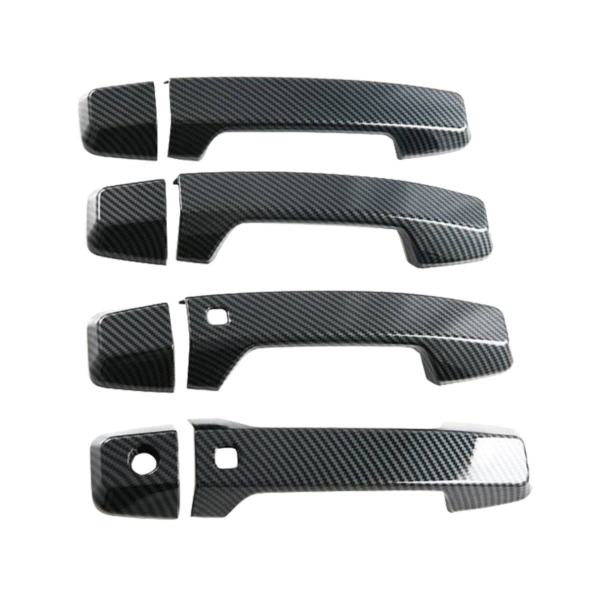 Side Door Handle Covers Suitable For Mitsubishi Triton L200 23-25 Carbon Fibre