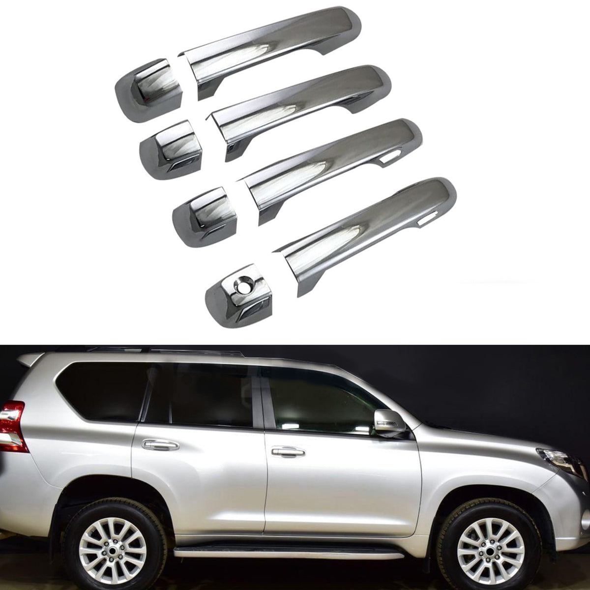 Door Handle Cover+Bowl Trim Suitable for Toyota Land Cruiser Prado  10-19