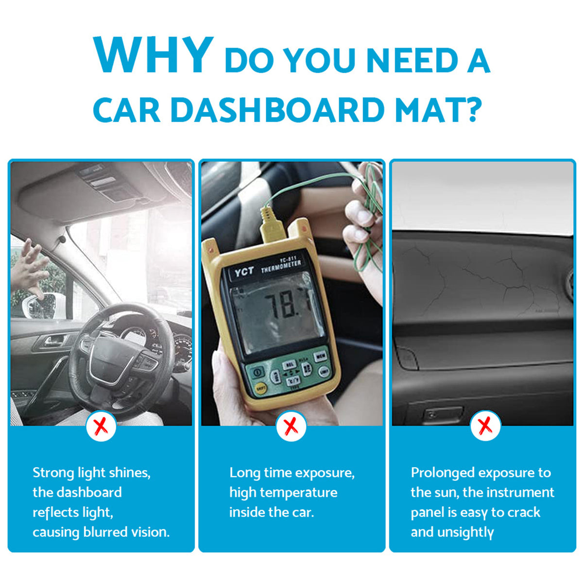 Black Dash Mat Suitable for BYD SHARK 6 with HUD 10/2024-2026