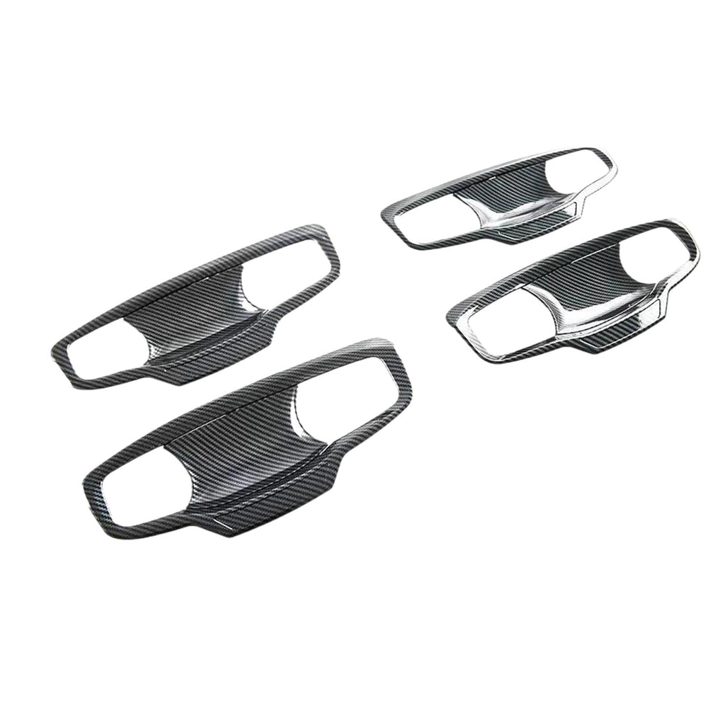 Carbon ABS Door Handle Bowl Cover Trim Suitable For Mitsubishi MV Triton 2023-25