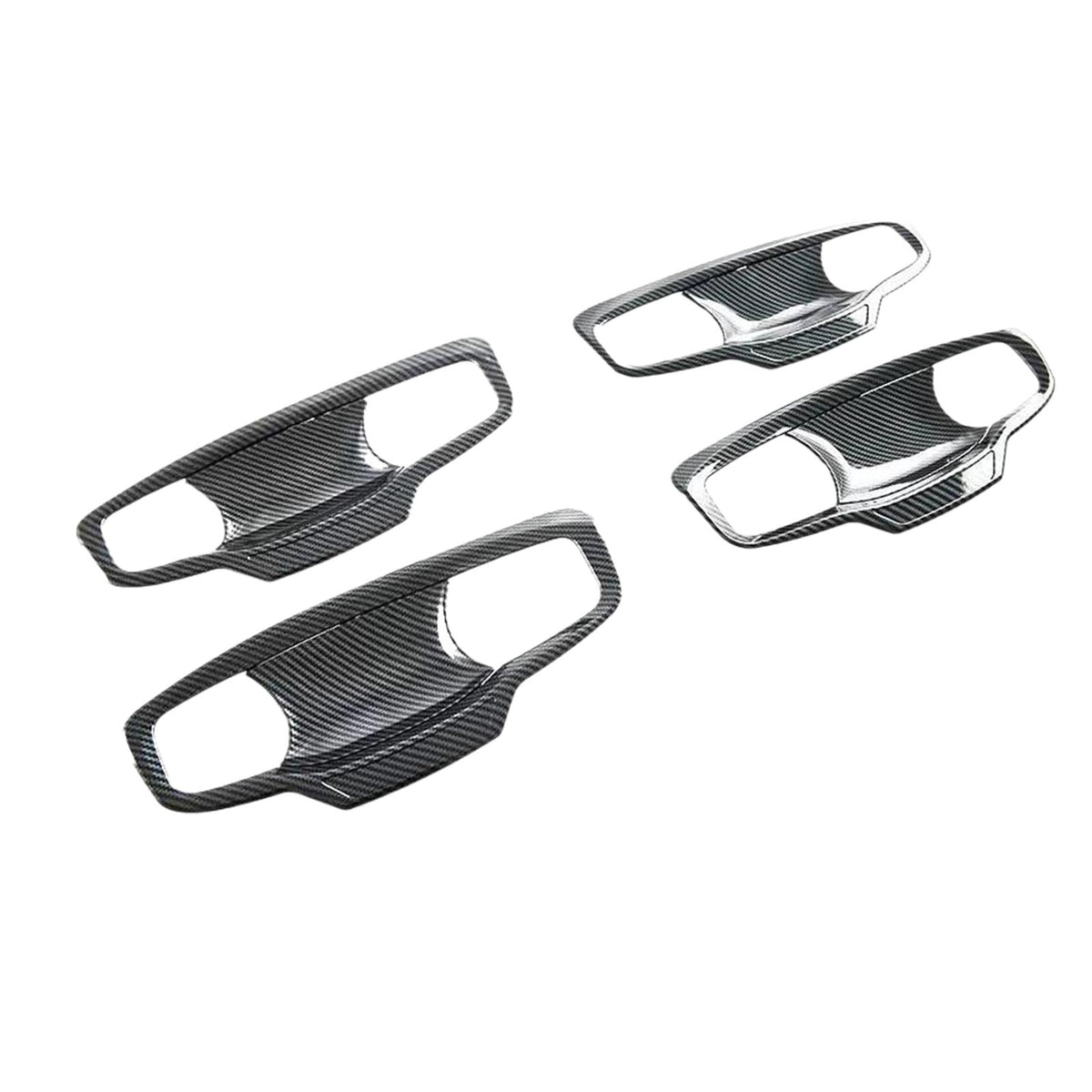 Carbon ABS Door Handle Bowl Cover Trim Suitable For Mitsubishi MV Triton 2023-25